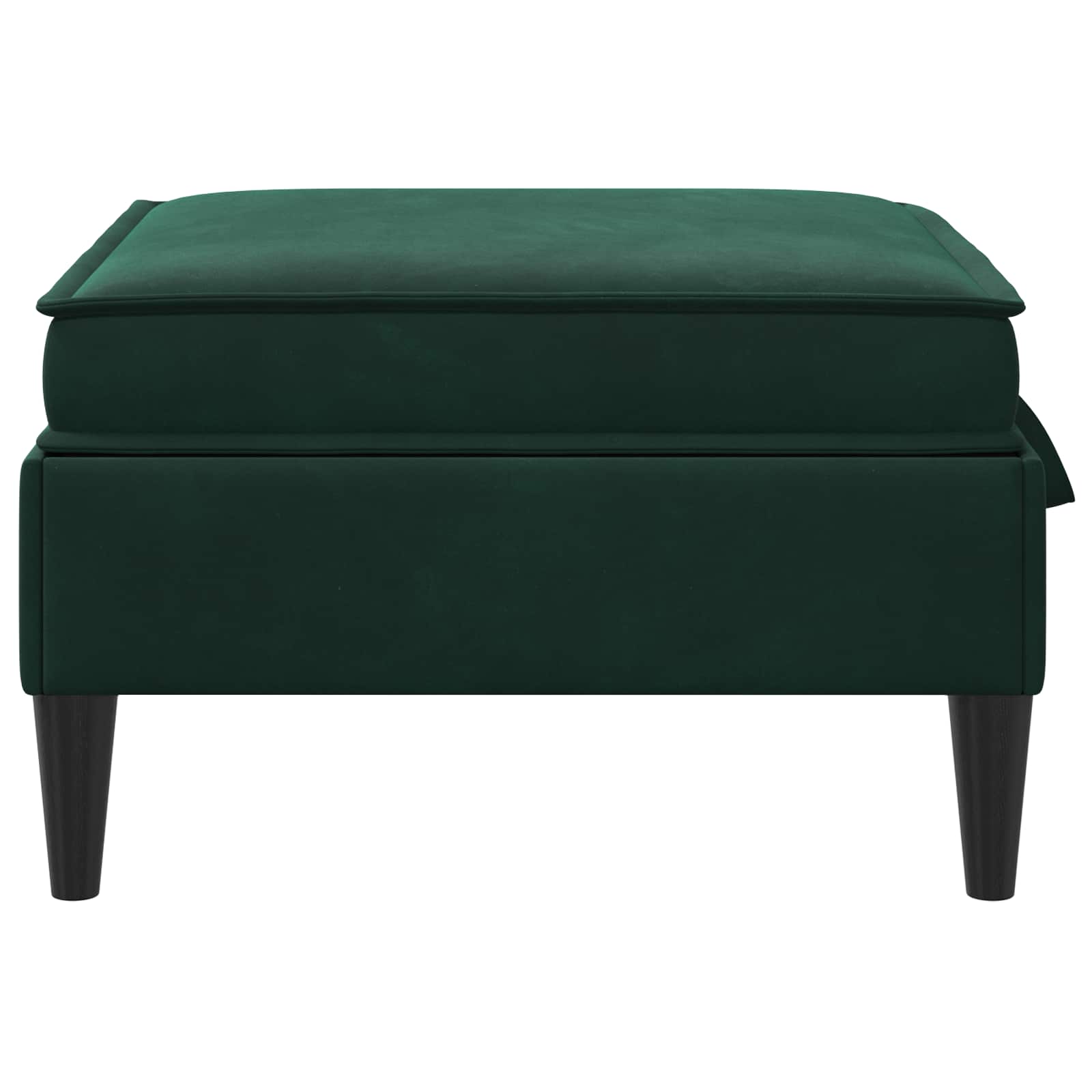 Sofa Kruk met Opslag Donkergroen Fluweel