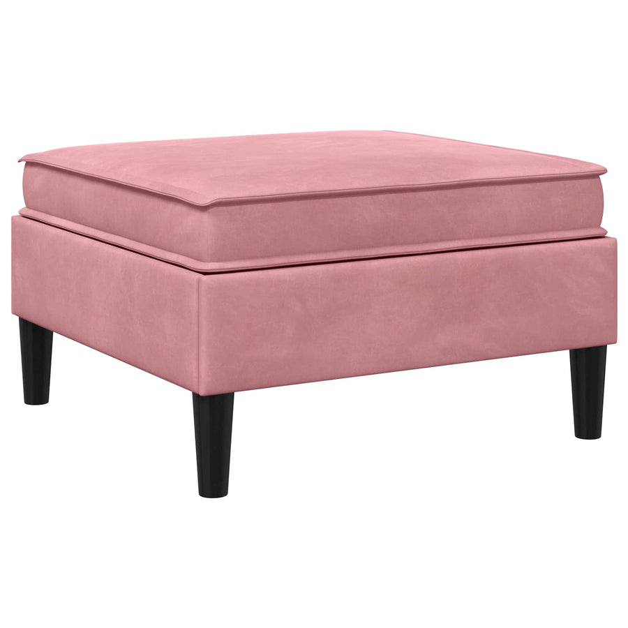 Sofa Kruk met Opslag Roze Fluweel