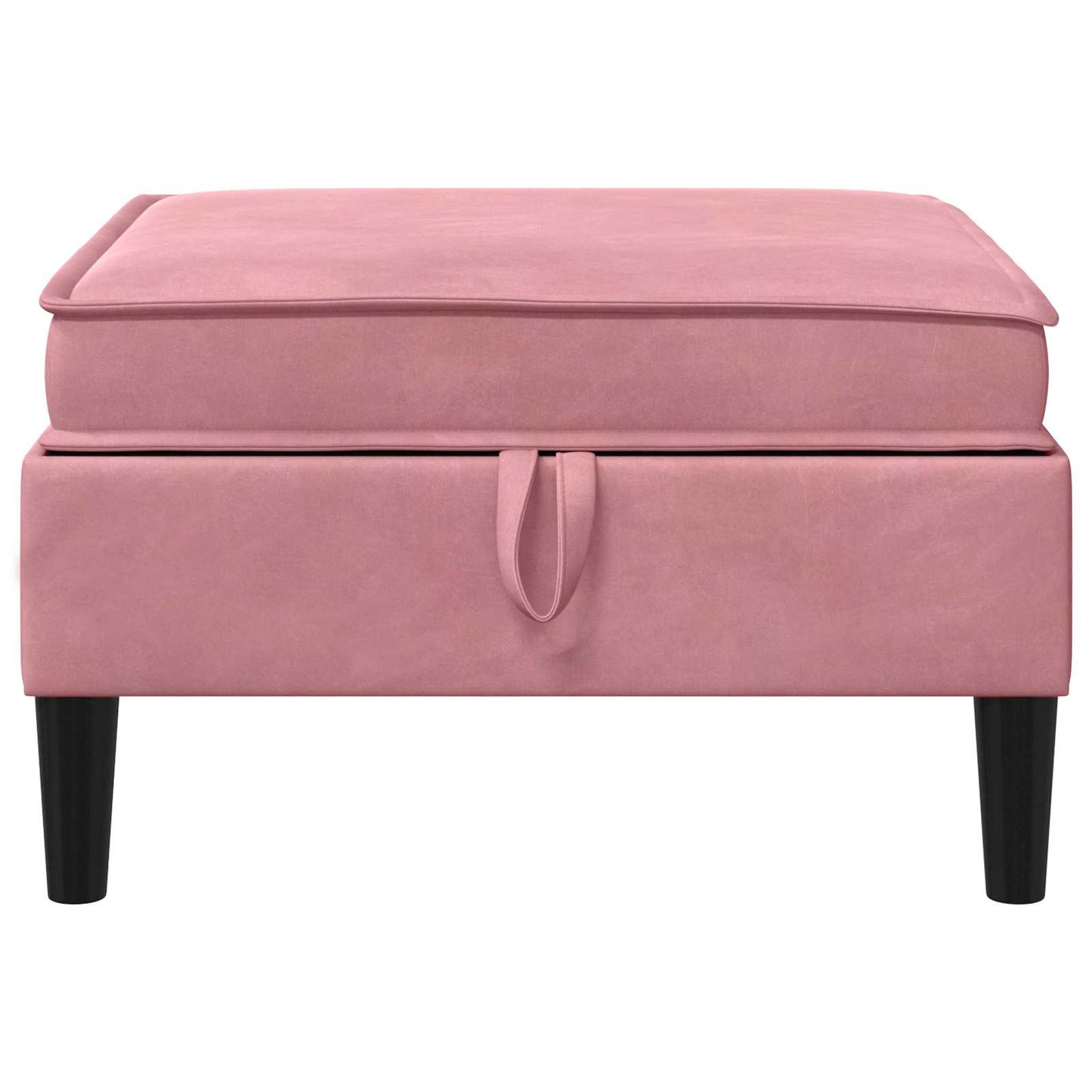 Sofa Kruk met Opslag Roze Fluweel