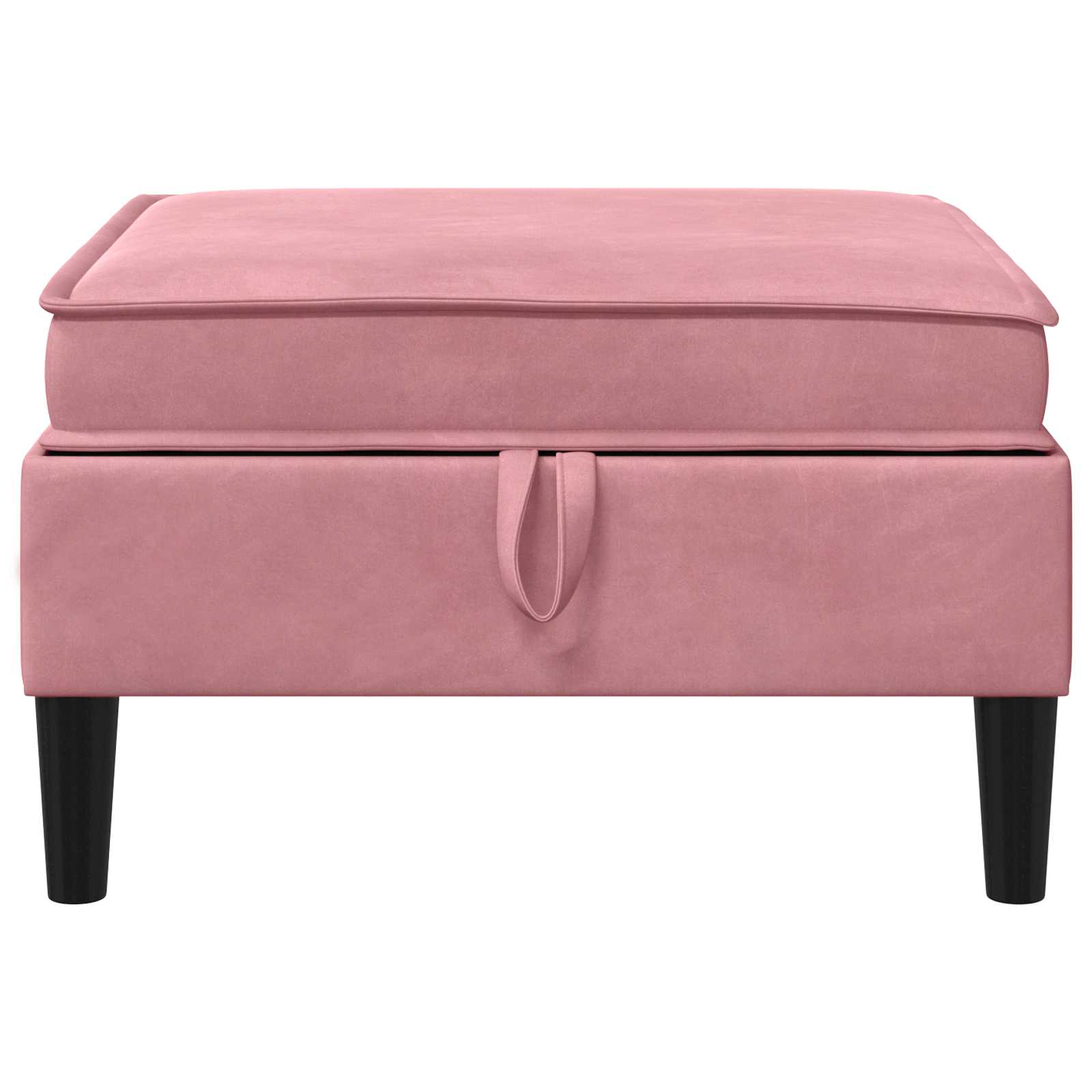 Sofa Kruk met Opslag Roze Fluweel