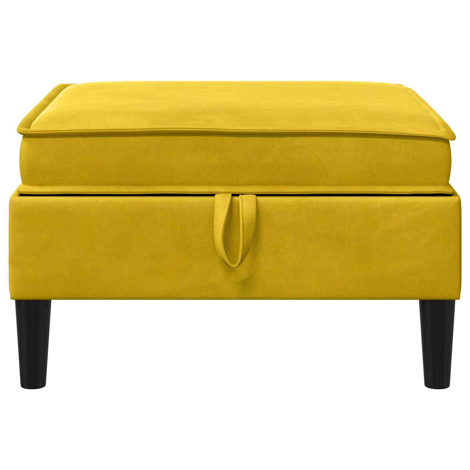 Sofa Kruk met Opslag Geel Fluweel