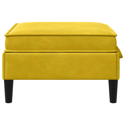 Sofa Kruk met Opslag Geel Fluweel