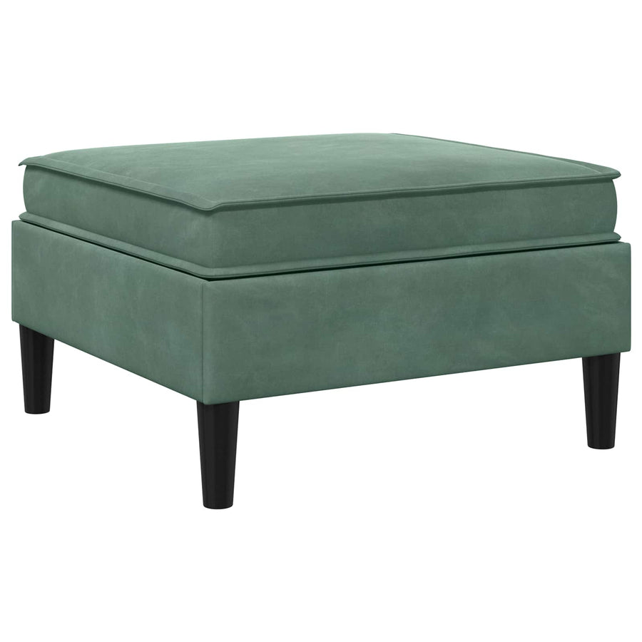 Sofa Kruk met Opslag Zeegroen Fluweel