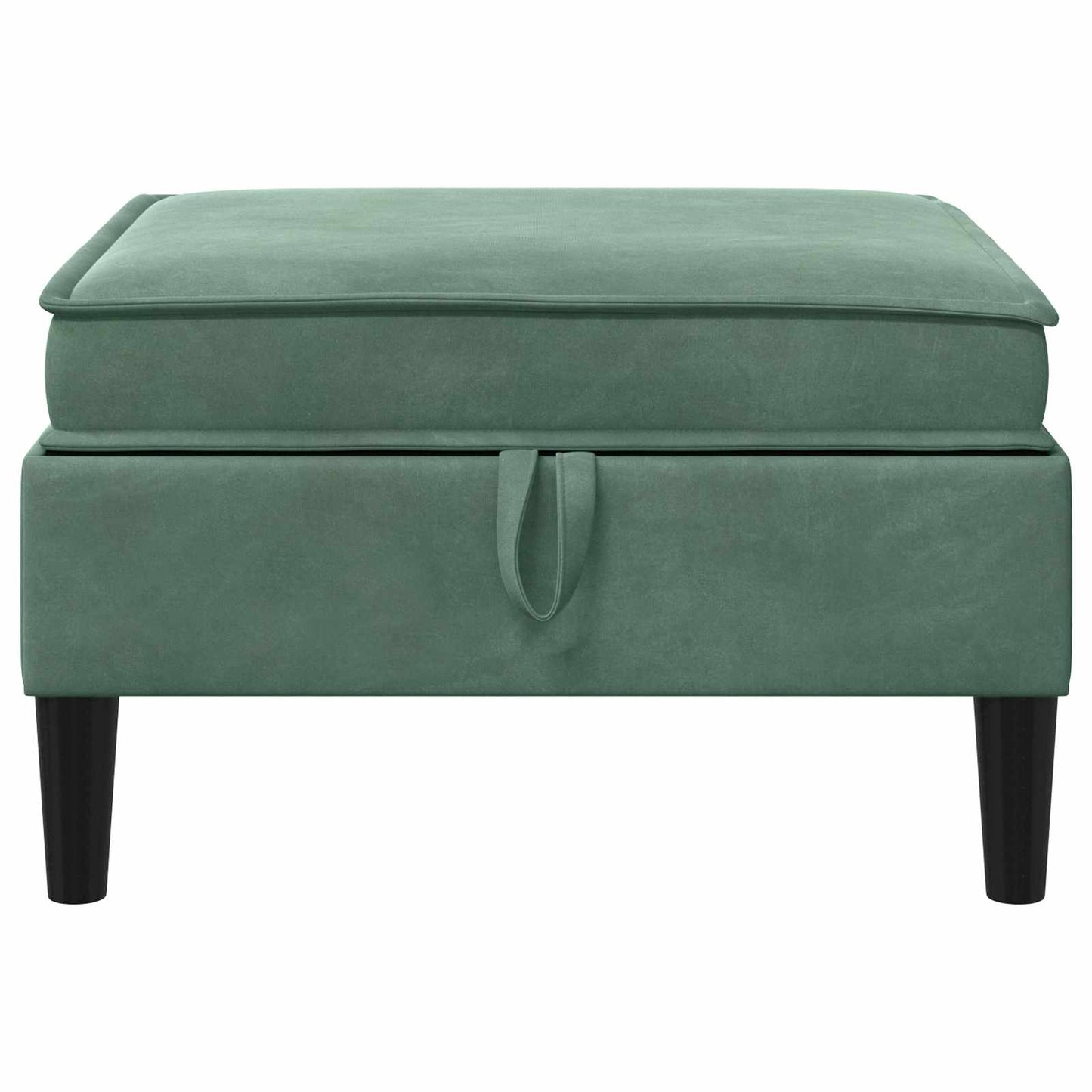 Sofa Kruk met Opslag Zeegroen Fluweel