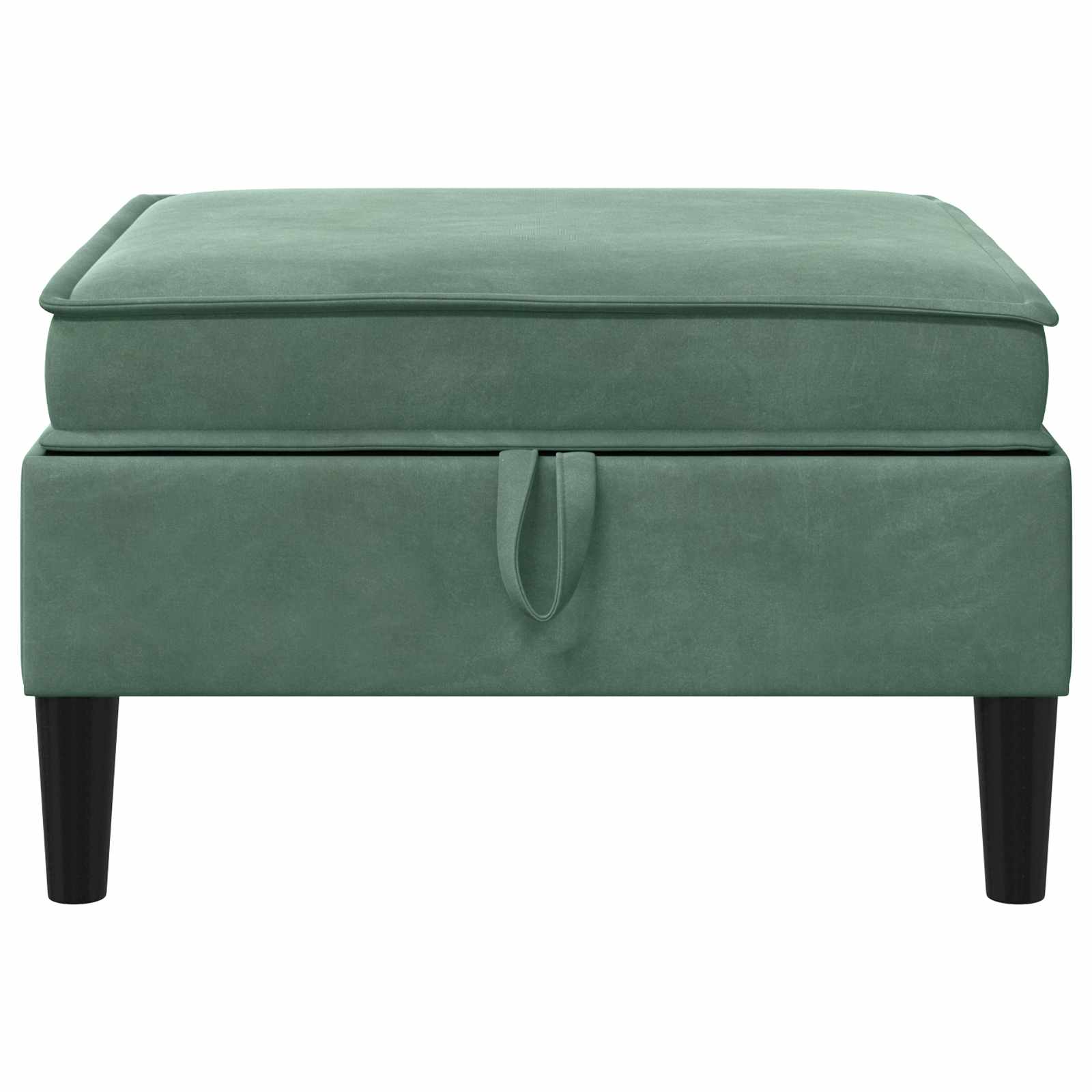 Sofa Kruk met Opslag Zeegroen Fluweel