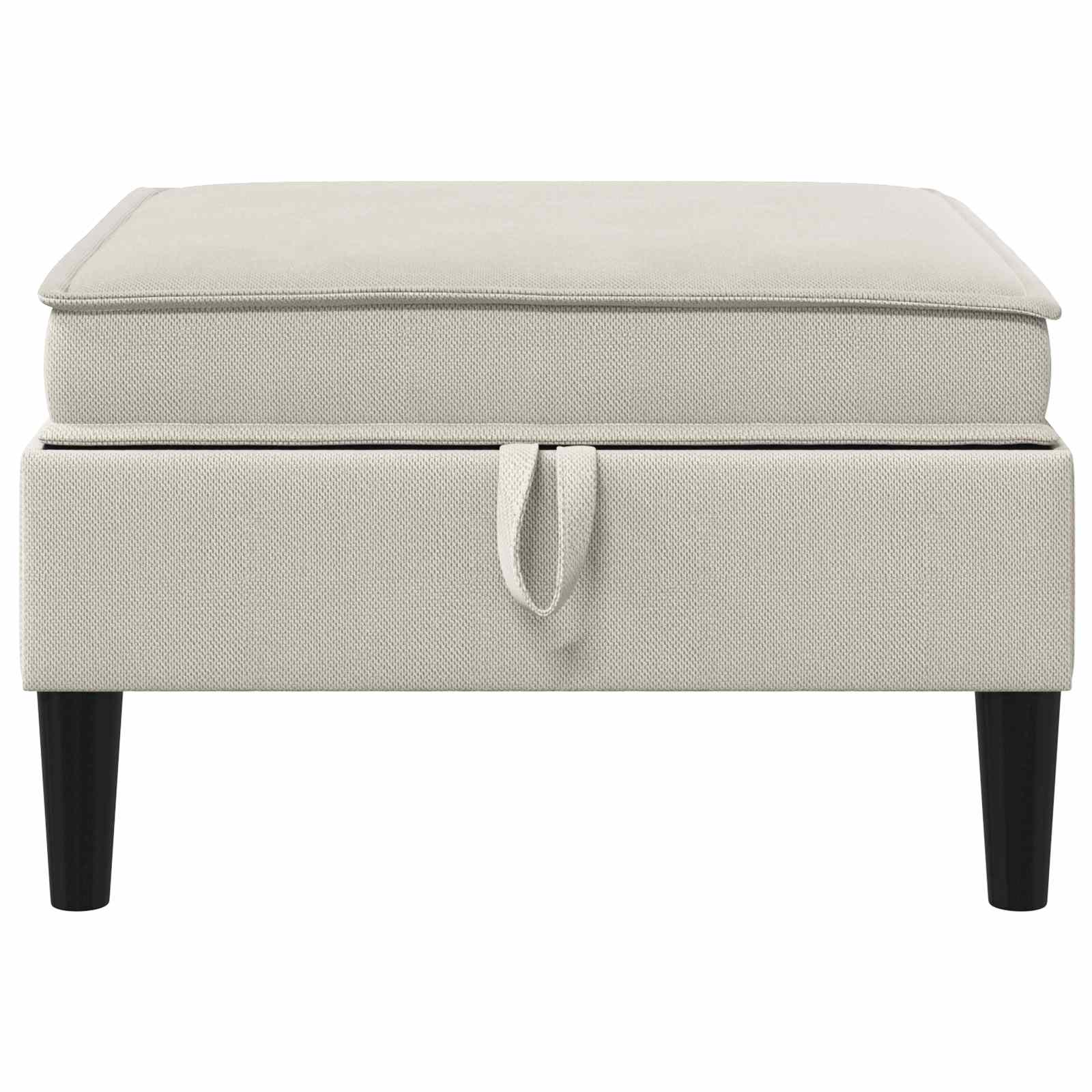 Sofa Kruk met Opslag Havermout Fluweel