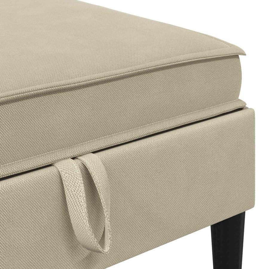 Sofa Kruk met Opslag Zand Fluweel