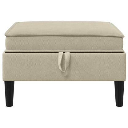Sofa Kruk met Opslag Zand Fluweel