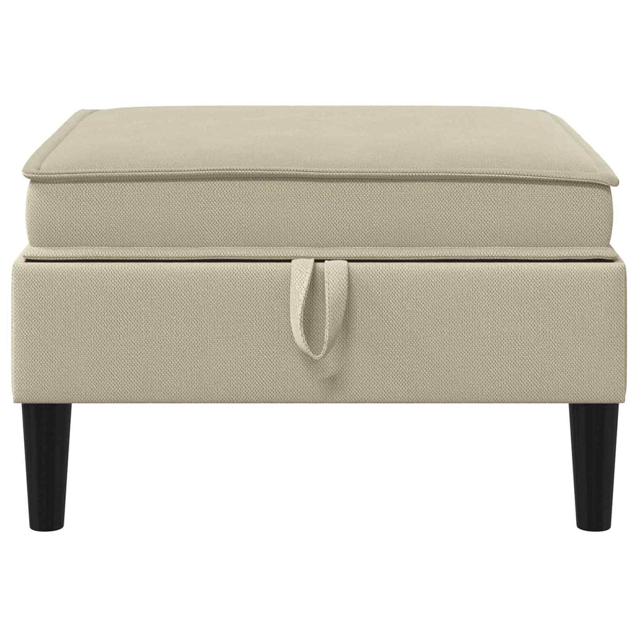 Sofa Kruk met Opslag Zand Fluweel