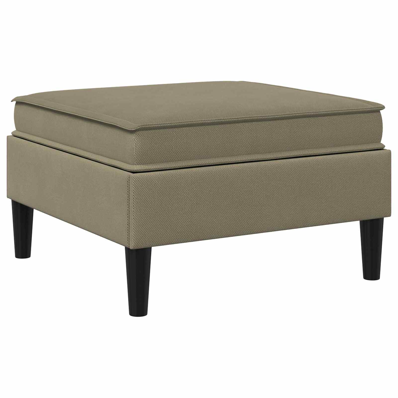 Sofa Kruk met Opslag Kaki Fluweel