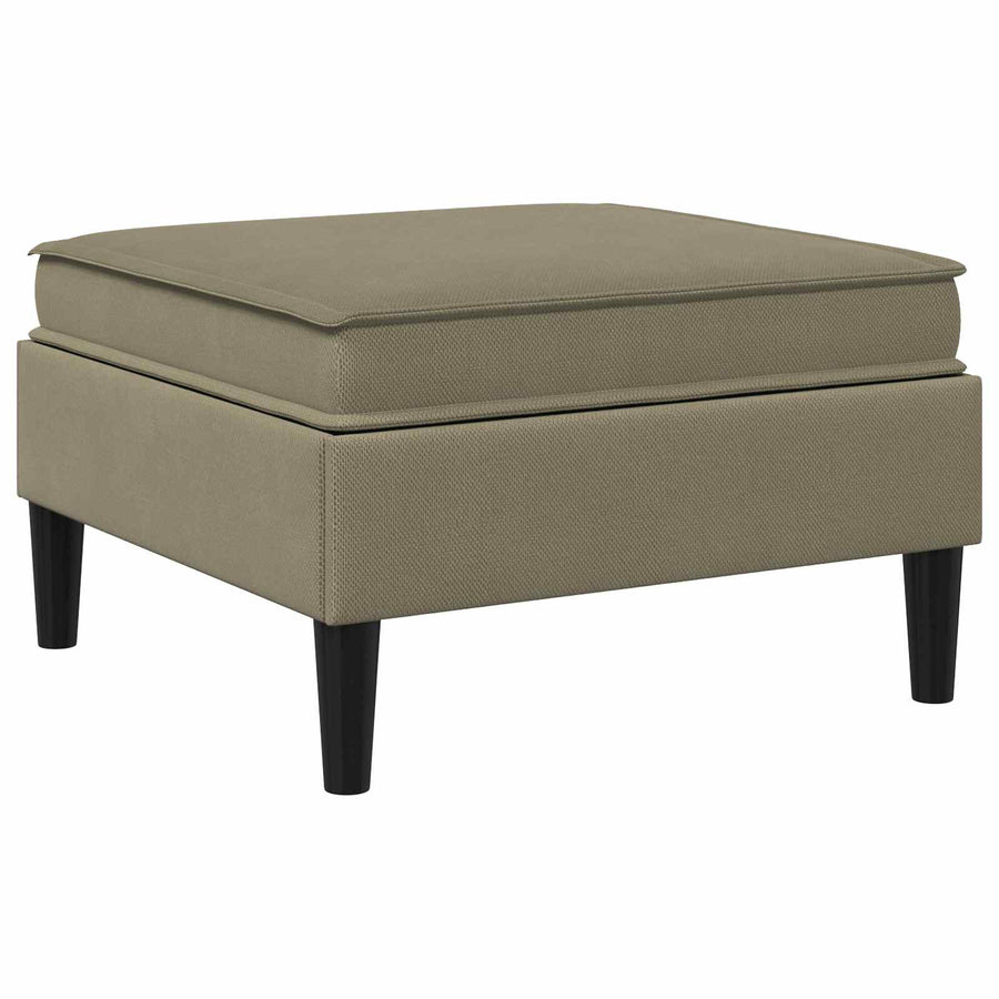 Sofa Kruk met Opslag Kaki Fluweel