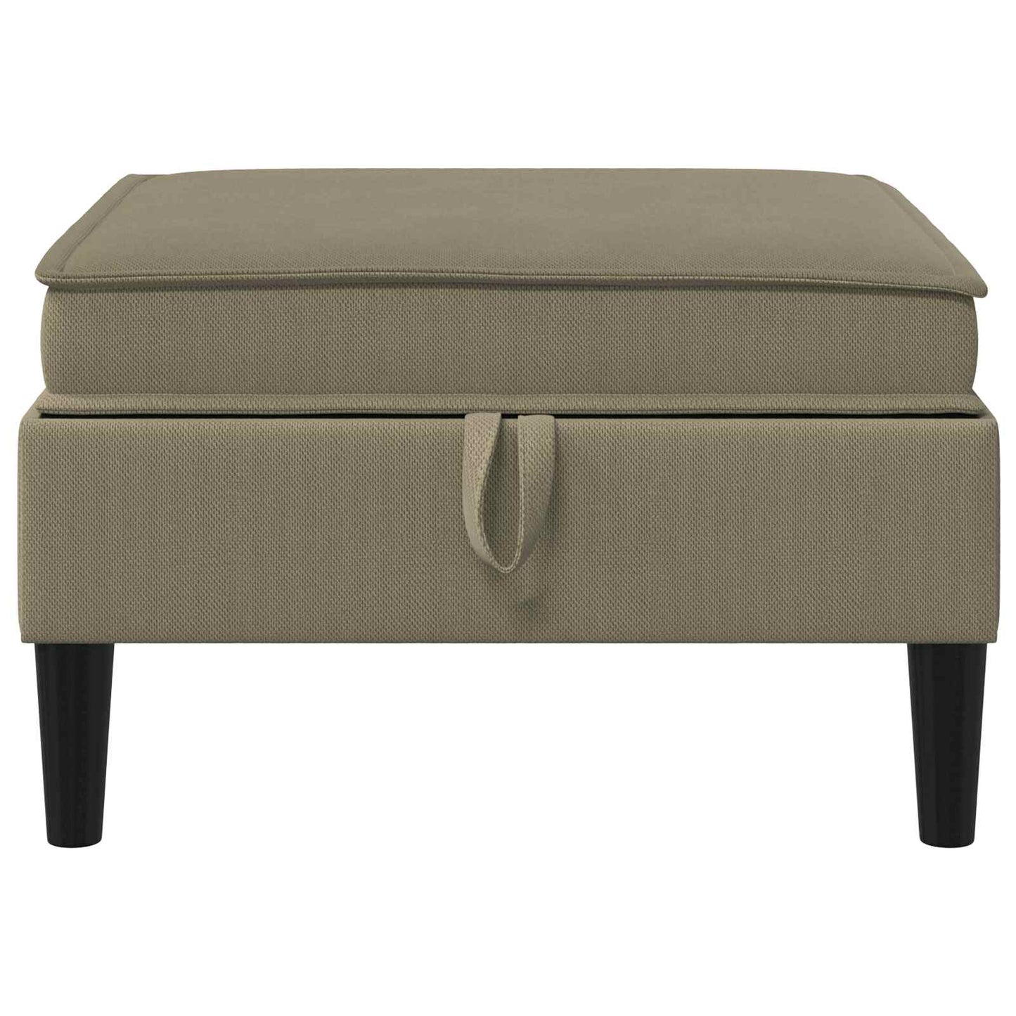 Sofa Kruk met Opslag Kaki Fluweel