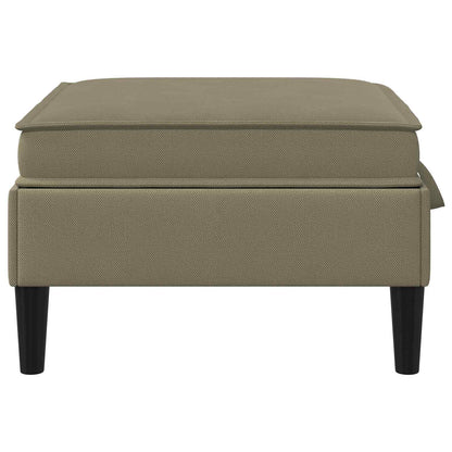 Sofa Kruk met Opslag Kaki Fluweel