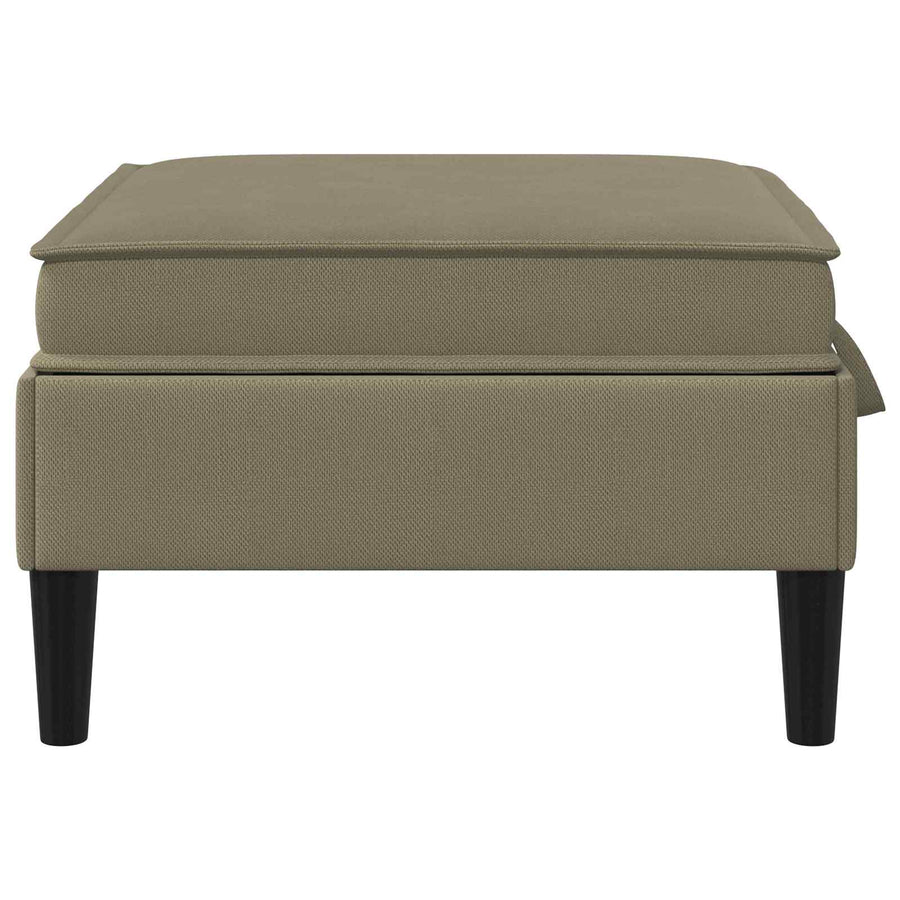Sofa Kruk met Opslag Kaki Fluweel