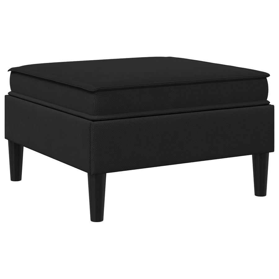 Sofa Kruk met Opslag Zwart Fluweel