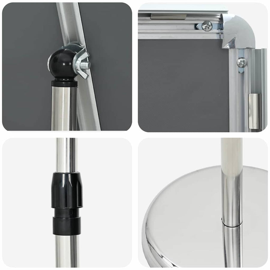Beurs Displays Zilver 25 x 25 x 125 cm Aluminium