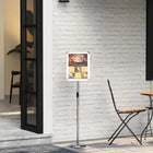 Beurs display 95-128 cm zilver aluminium