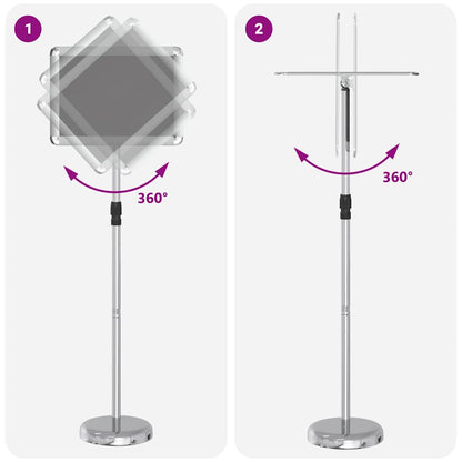 Beurs Displays Zilver 25 x 25 x 125 cm Aluminium