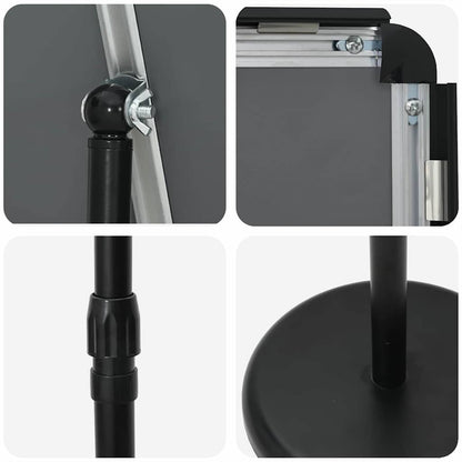 Beurs Displays Zwart 25 x 25 x 125 cm Aluminium