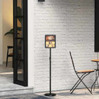 Beurs display aluminium zwart 25x25x125 cm