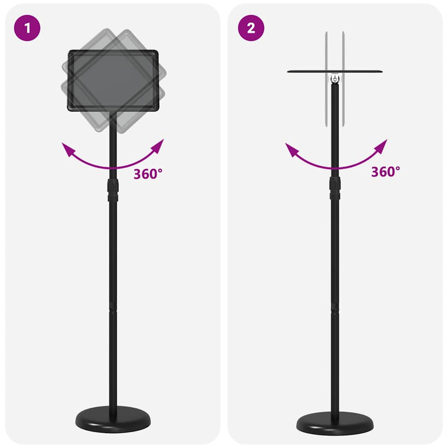 Beurs Displays Zwart 25 x 25 x 125 cm Aluminium