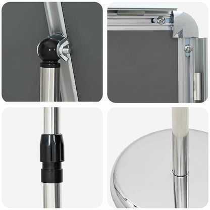 Beurs Displays Zilver 25 x 25 x 125 cm Aluminium