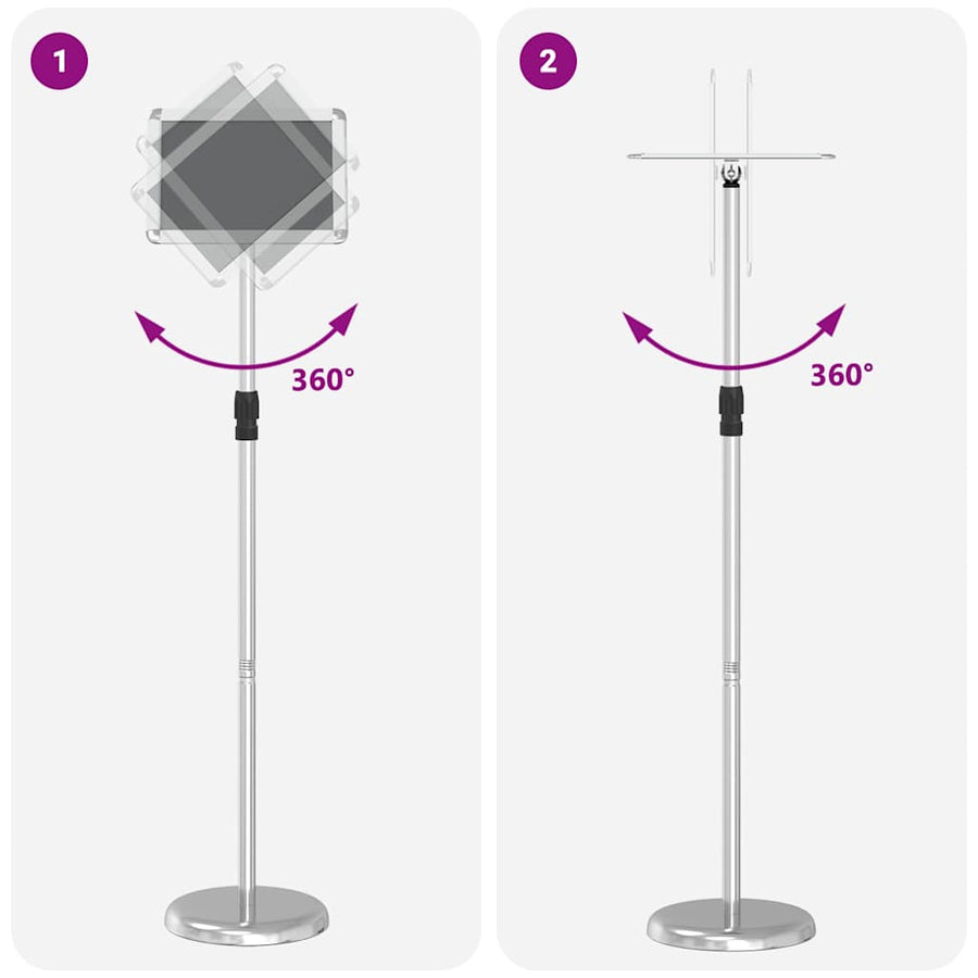 Beurs Displays Zilver 25 x 25 x 125 cm Aluminium