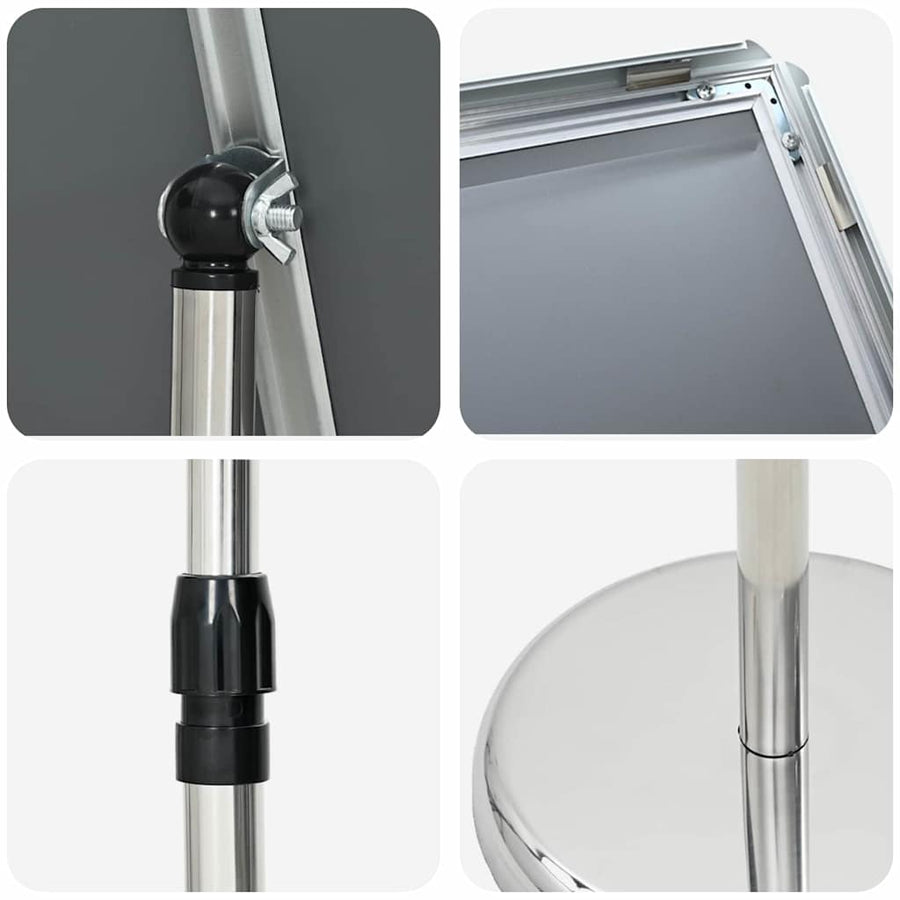 Beurs Displays Zilver 25 x 25 x 125 cm Aluminium