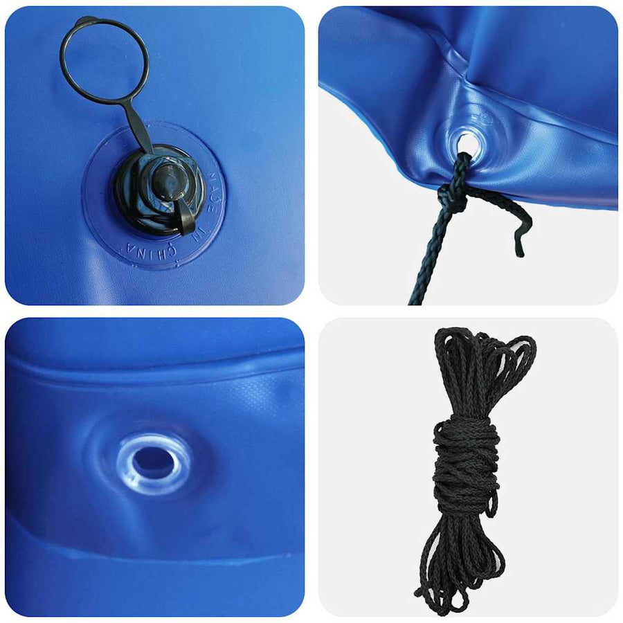 Poolkussen voor bovengrond zwembad Blauw Ø 300 cm PVC