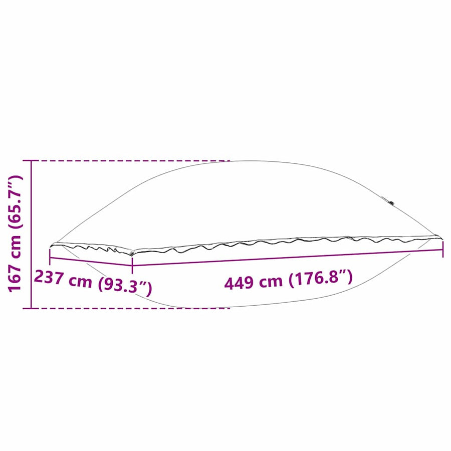 Zwembospod Blauw 400 x 200 x 140 cm PVC