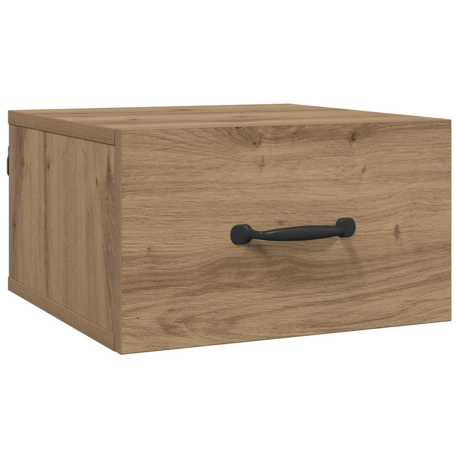 Nachtkastje Ambachtelijk eiken 35 x 35 x 20 cm Bewerkt hout