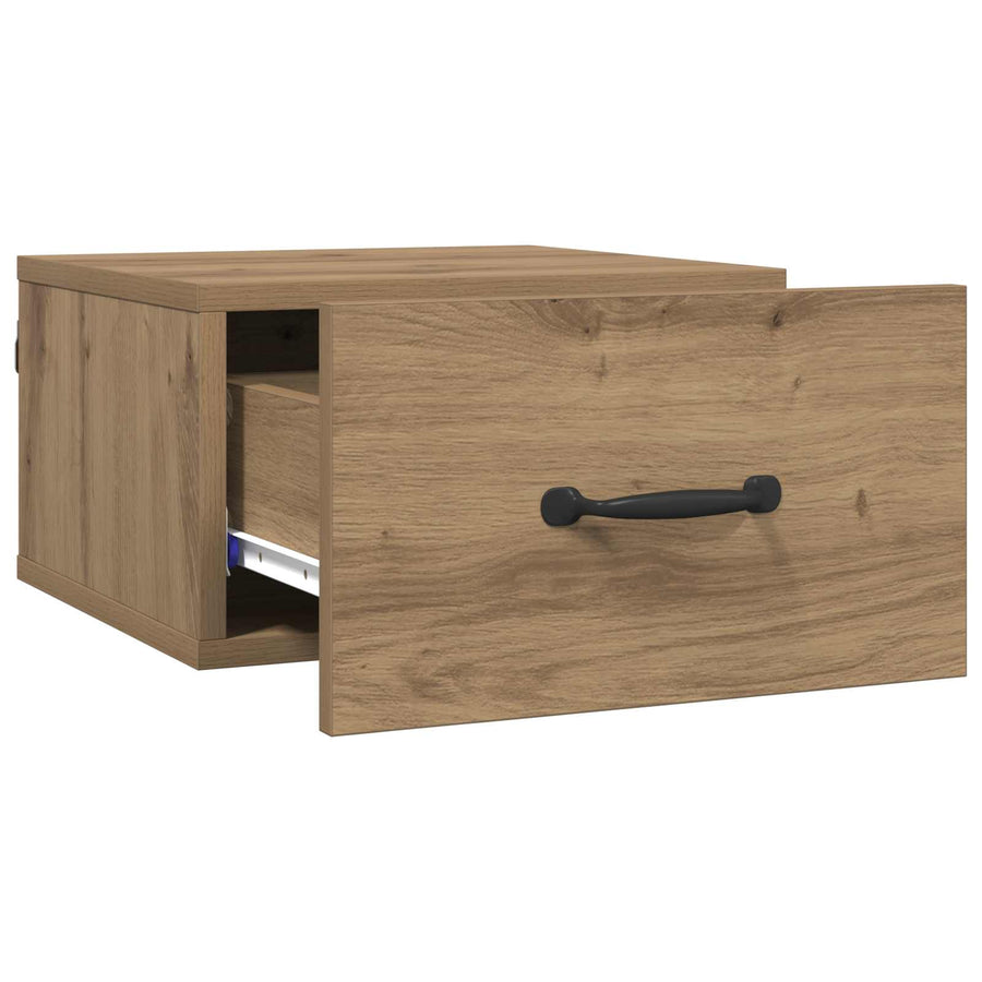 Nachtkastje Ambachtelijk eiken 35 x 35 x 20 cm Bewerkt hout