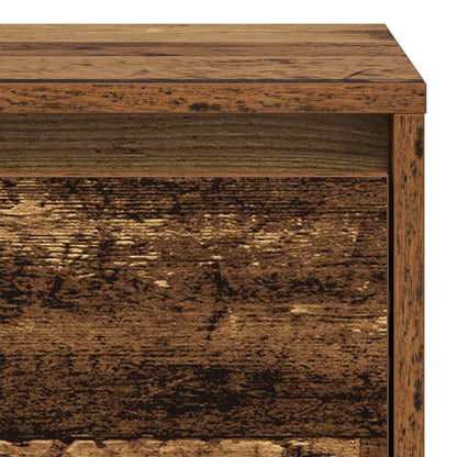 Nachtkastje Oudhout 45 X 34 X 44,5 Cm Bewerkt Hout 2 Oud hout