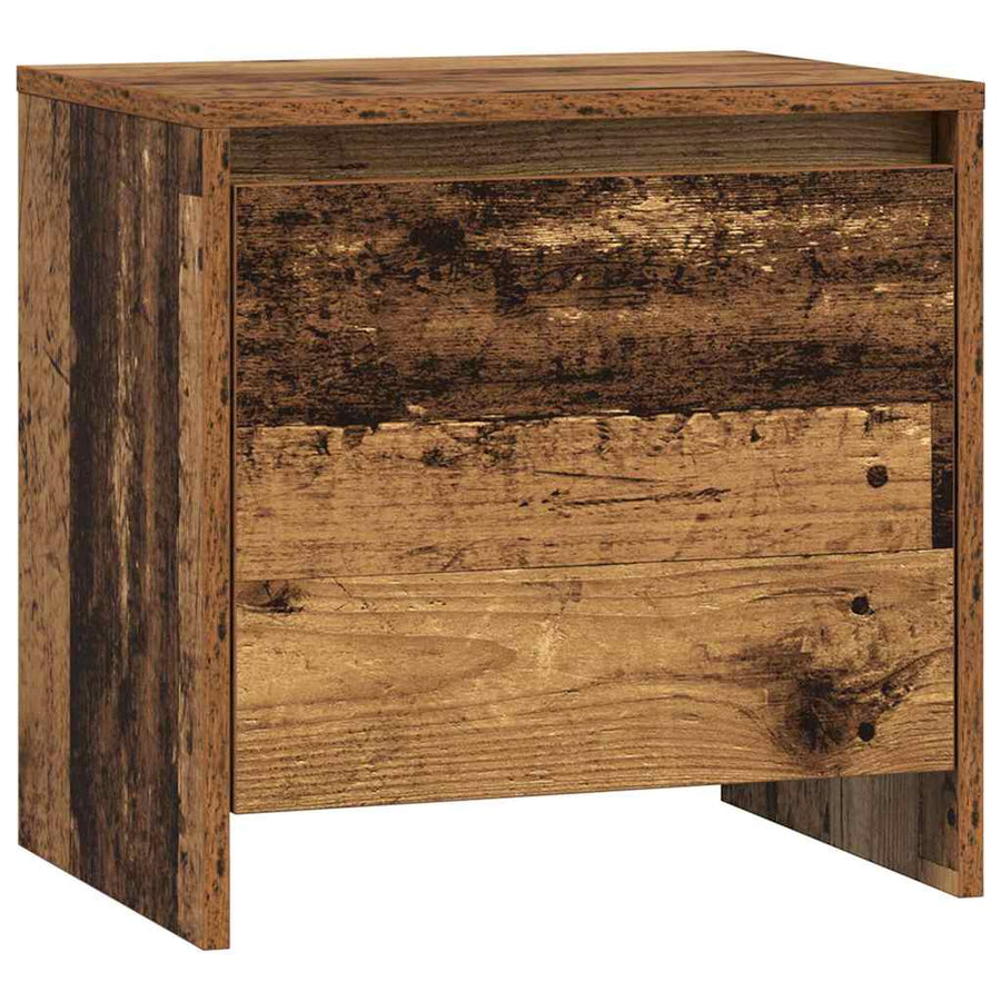 Nachtkastje Oudhout 45 X 34 X 44,5 Cm Bewerkt Hout 2 Oud hout