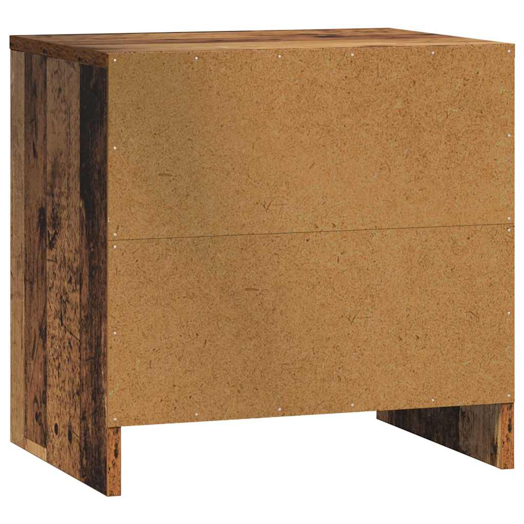 Nachtkastje Oudhout 45 X 34 X 44,5 Cm Bewerkt Hout 2 Oud hout