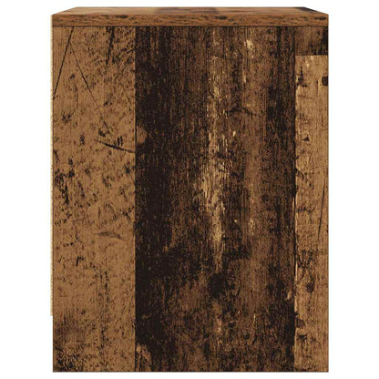 Nachtkastje Oudhout 45 X 34 X 44,5 Cm Bewerkt Hout 2 Oud hout