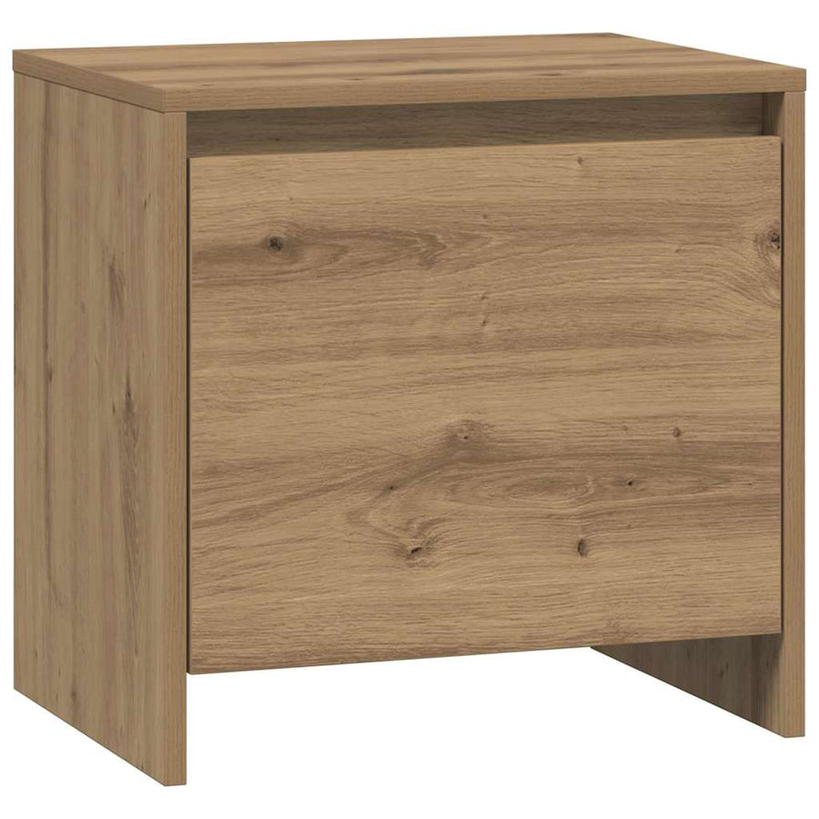 Nachtkastje Ambachtelijk Eiken 45 X 34 X 44,5 Cm Bewerkt Hout 2 artisanaal eikenkleurig
