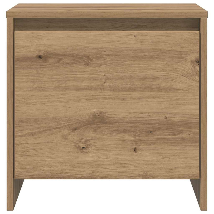 Nachtkastje Ambachtelijk Eiken 45 X 34 X 44,5 Cm Bewerkt Hout 2 artisanaal eikenkleurig