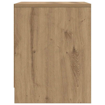 Nachtkastje Ambachtelijk Eiken 45 X 34 X 44,5 Cm Bewerkt Hout 2 artisanaal eikenkleurig