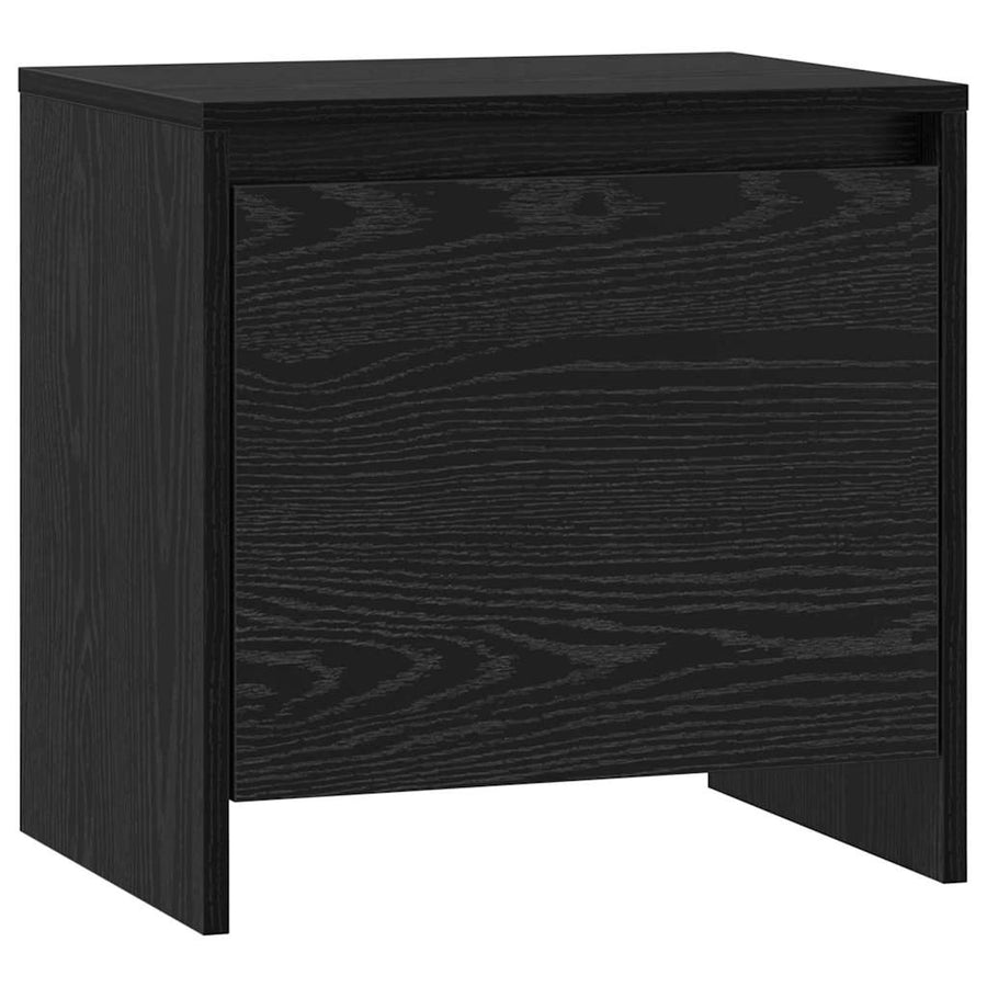 Nachtkastje 45 X 34 X 44,5 Cm Bewerkt Hout 2 Zwart eiken