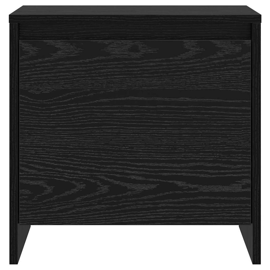 Nachtkastje 45 X 34 X 44,5 Cm Bewerkt Hout 2 Zwart eiken