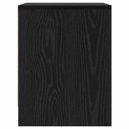 Nachtkastje 45 X 34 X 44,5 Cm Bewerkt Hout 2 Zwart eiken