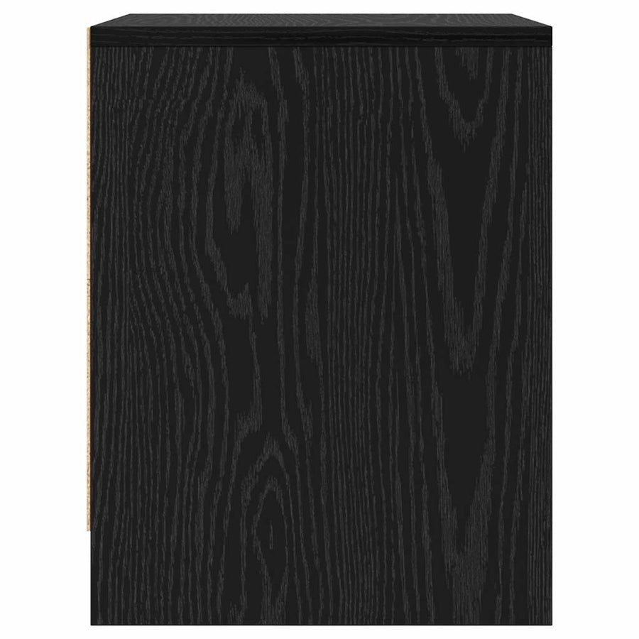 Nachtkastje 45 X 34 X 44,5 Cm Bewerkt Hout 2 Zwart eiken