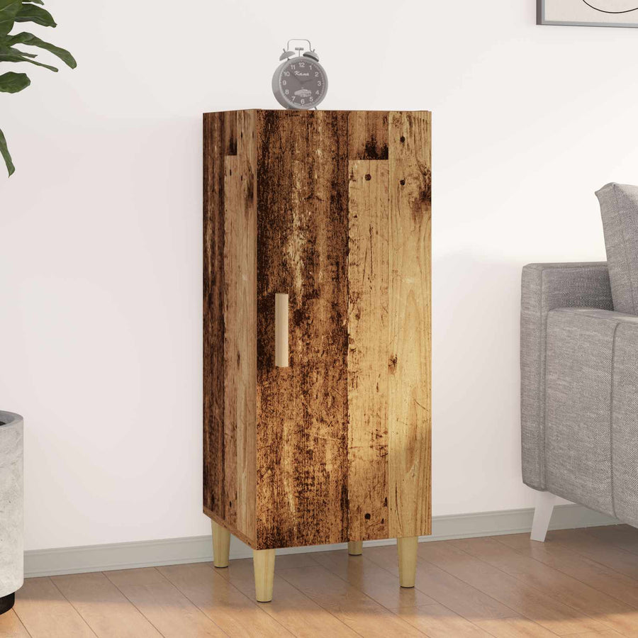 Dressoir Oud Hout 34,5 x 34 x 90 cm Bewerkt hout