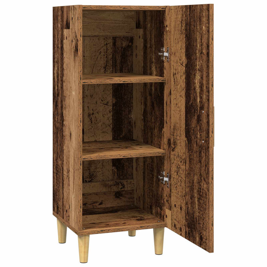 Dressoir Oud Hout 34,5 x 34 x 90 cm Bewerkt hout