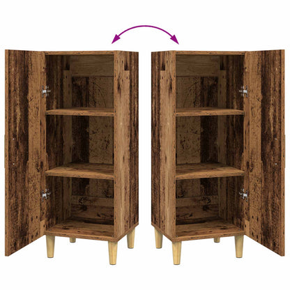 Dressoir Oud Hout 34,5 x 34 x 90 cm Bewerkt hout
