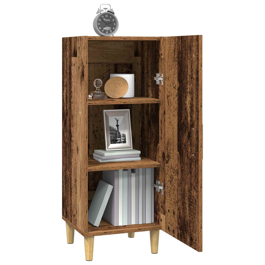 Dressoir Oud Hout 34,5 x 34 x 90 cm Bewerkt hout