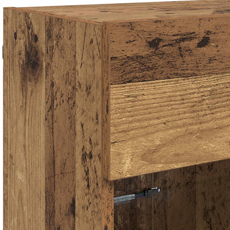 TV-wandkast Oud Hout 98,5 x 30 x 60,5 cm Bewerkt hout