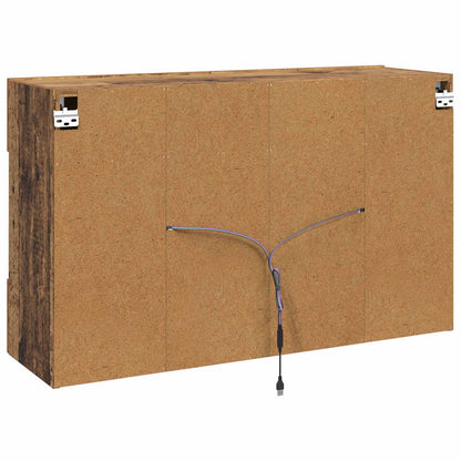 TV-wandkast Oud Hout 98,5 x 30 x 60,5 cm Bewerkt hout