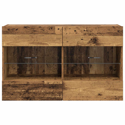 TV-wandkast Oud Hout 98,5 x 30 x 60,5 cm Bewerkt hout